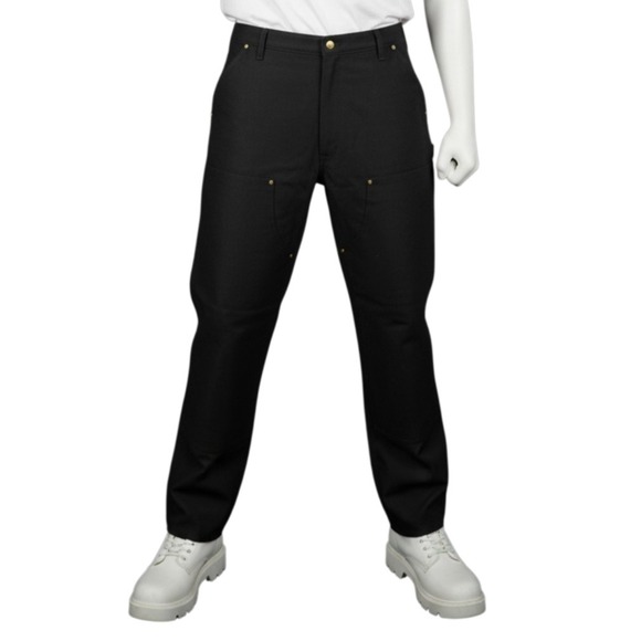 Carhartt Other - Carhartt B01 Double Front USA Made Duck Pant 44x32 Black Loose Fit UFCW Made NWT